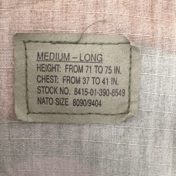 Men U.S. ARMY JACKET SIZE MEDIUM LONG - Picture 8 of 8